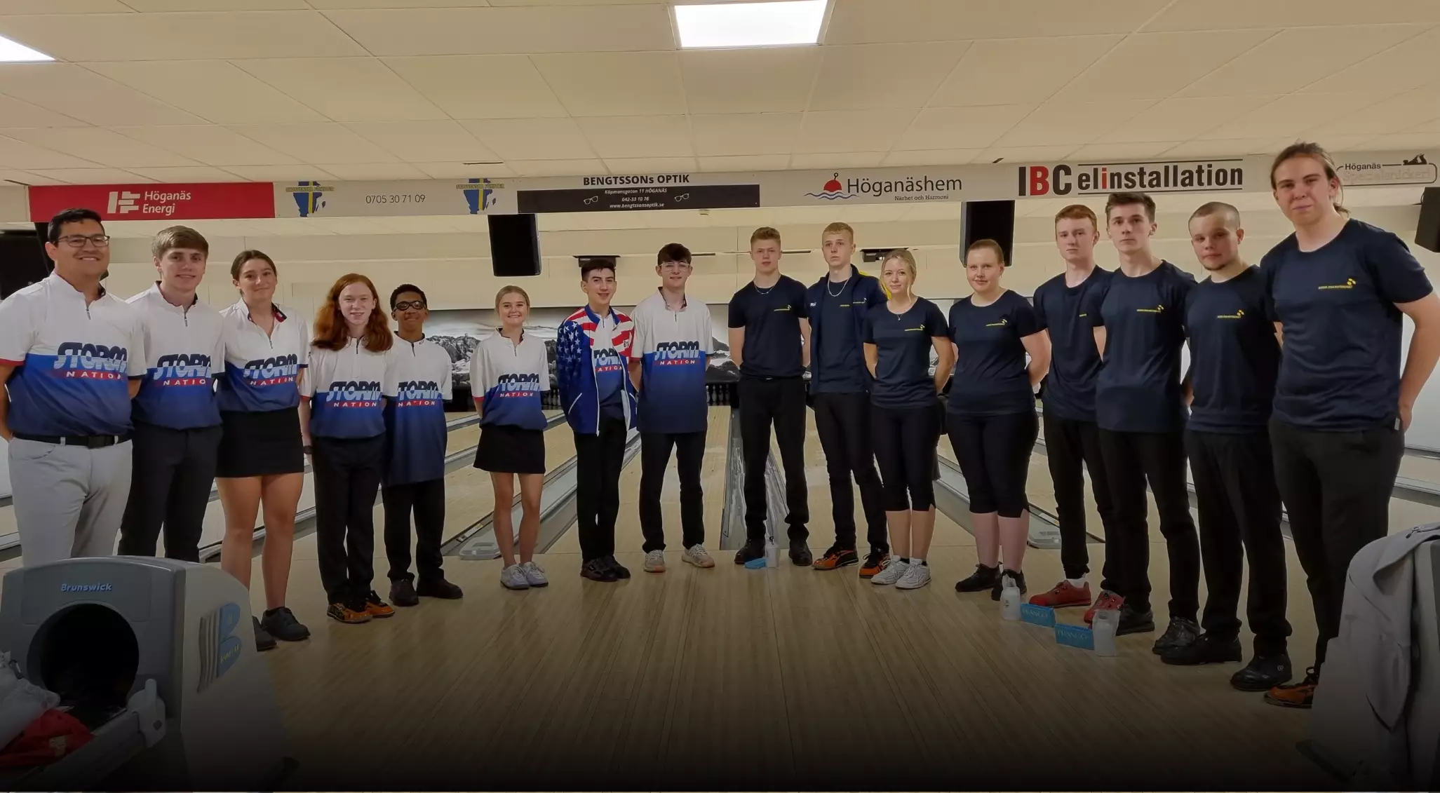 Swedish and American youngsters met in a friendly league game