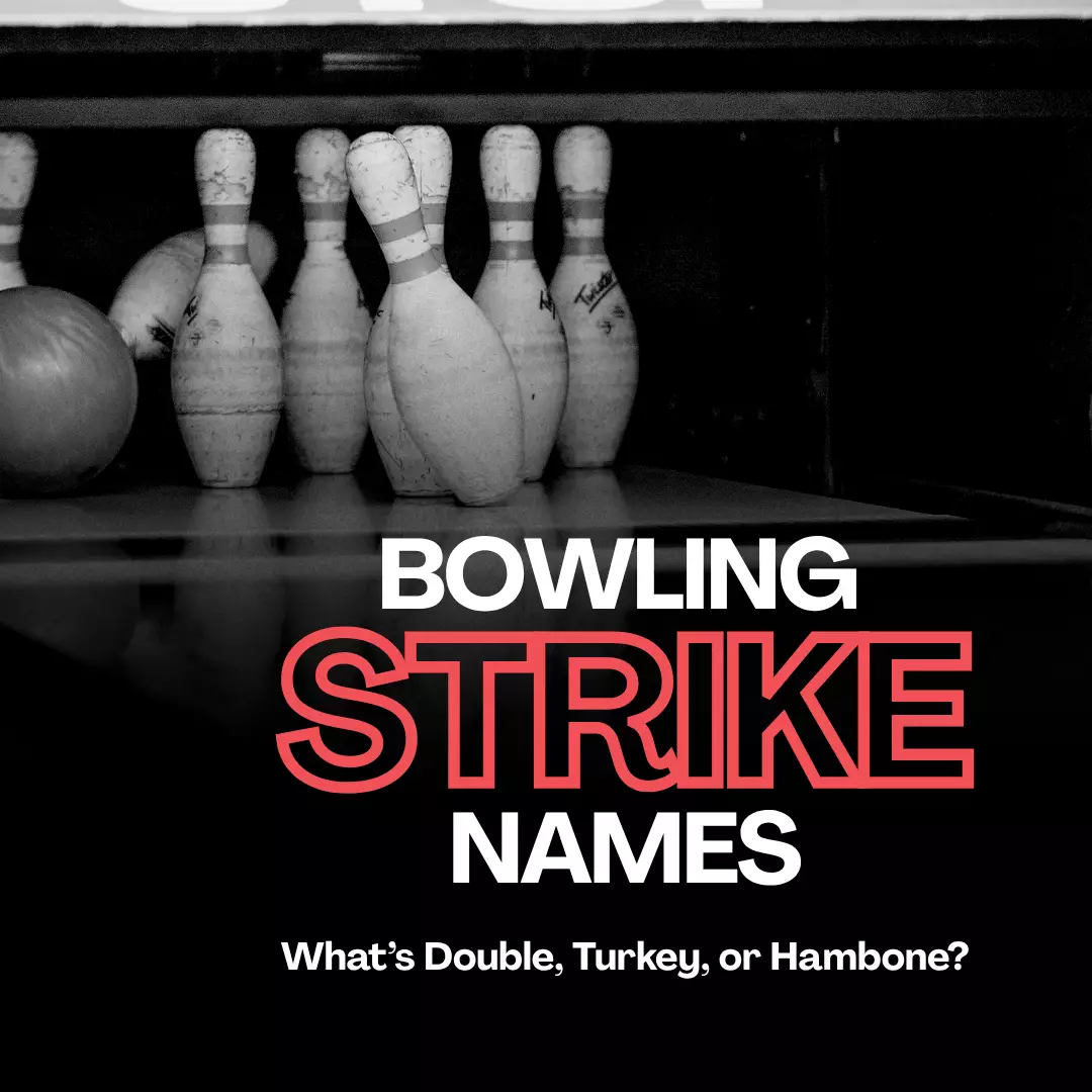 Bowling ball knocks down all bowling pins for a strike