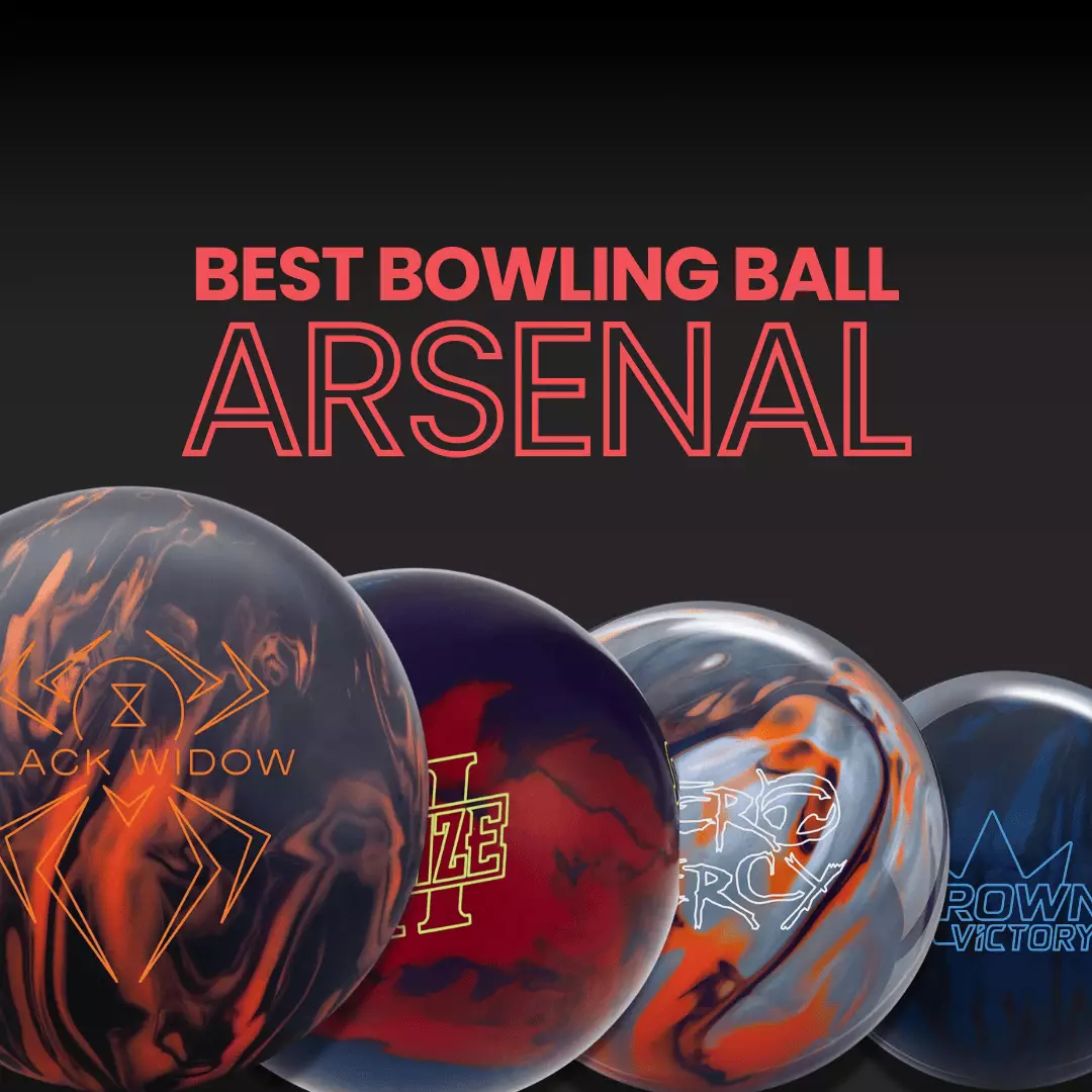 Hammer Black Widow 3.0, Storm Phaze II, Roto Grip RST Hyperdrive Pearl, and Motiv Primal Ghost bowling balls in best bowling ball arsenal